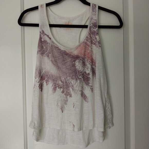 Mudd White Racerback Tank Top Juniors Size L - Picture 1 of 8